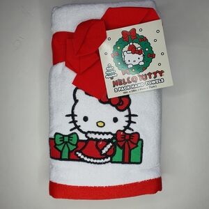 HELLO KITTY by Sanrio Set Of 2 Hello Presents Hand Towels + Free Gift